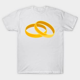 Gold Wedding Rings Or Engagement Bands T-Shirt